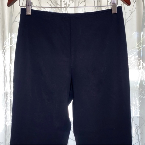 JIL SANDER NAVY HIGH RISE WAISTED STRETCH CROP ANKLE SKINNY PANTS - Picture 2 of 12